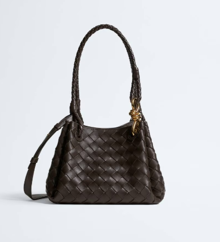Bottega Veneta Small Parahute in Fondant Intrecciato leather