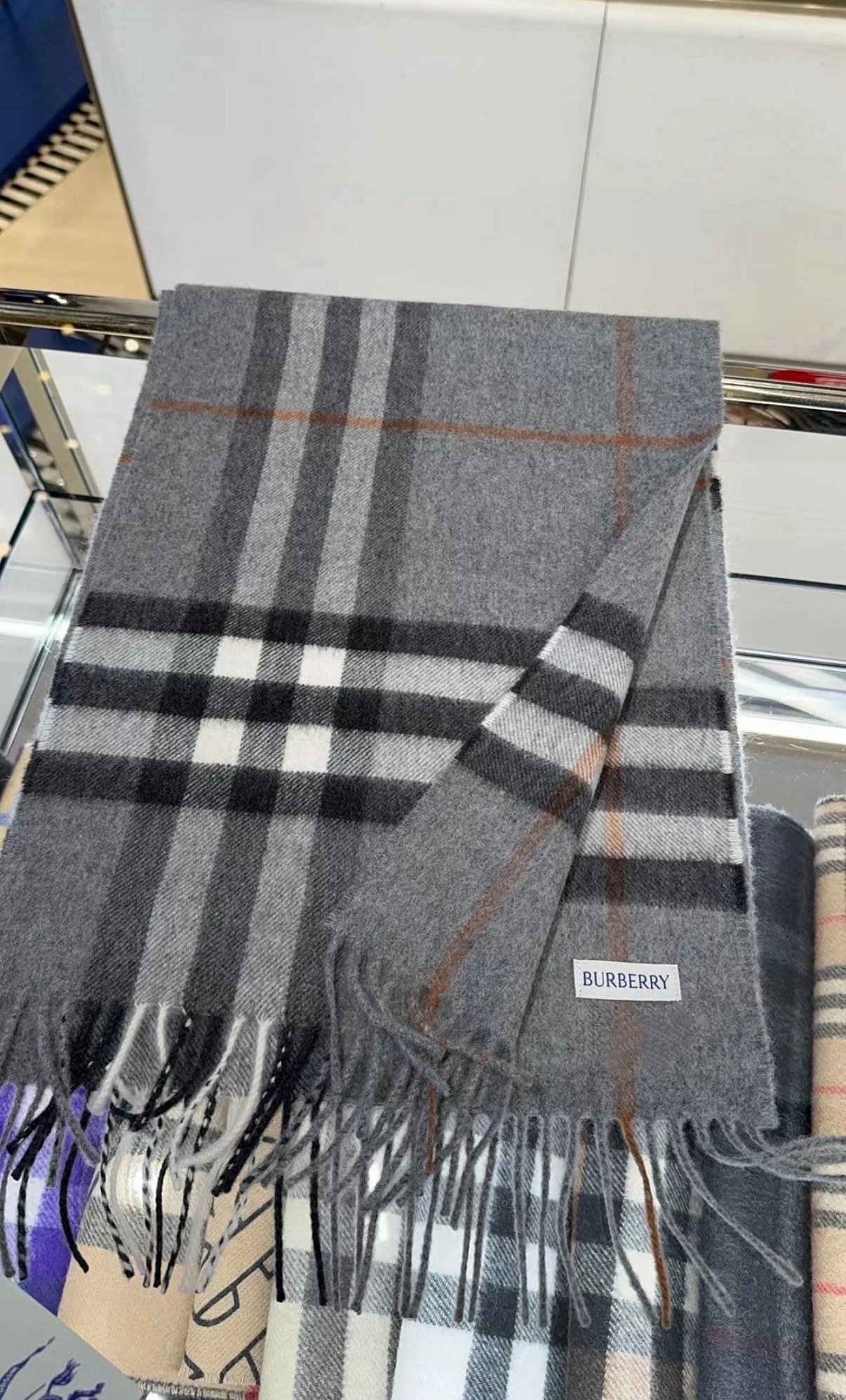 Burberry Classic Check Cashmere Scarf
