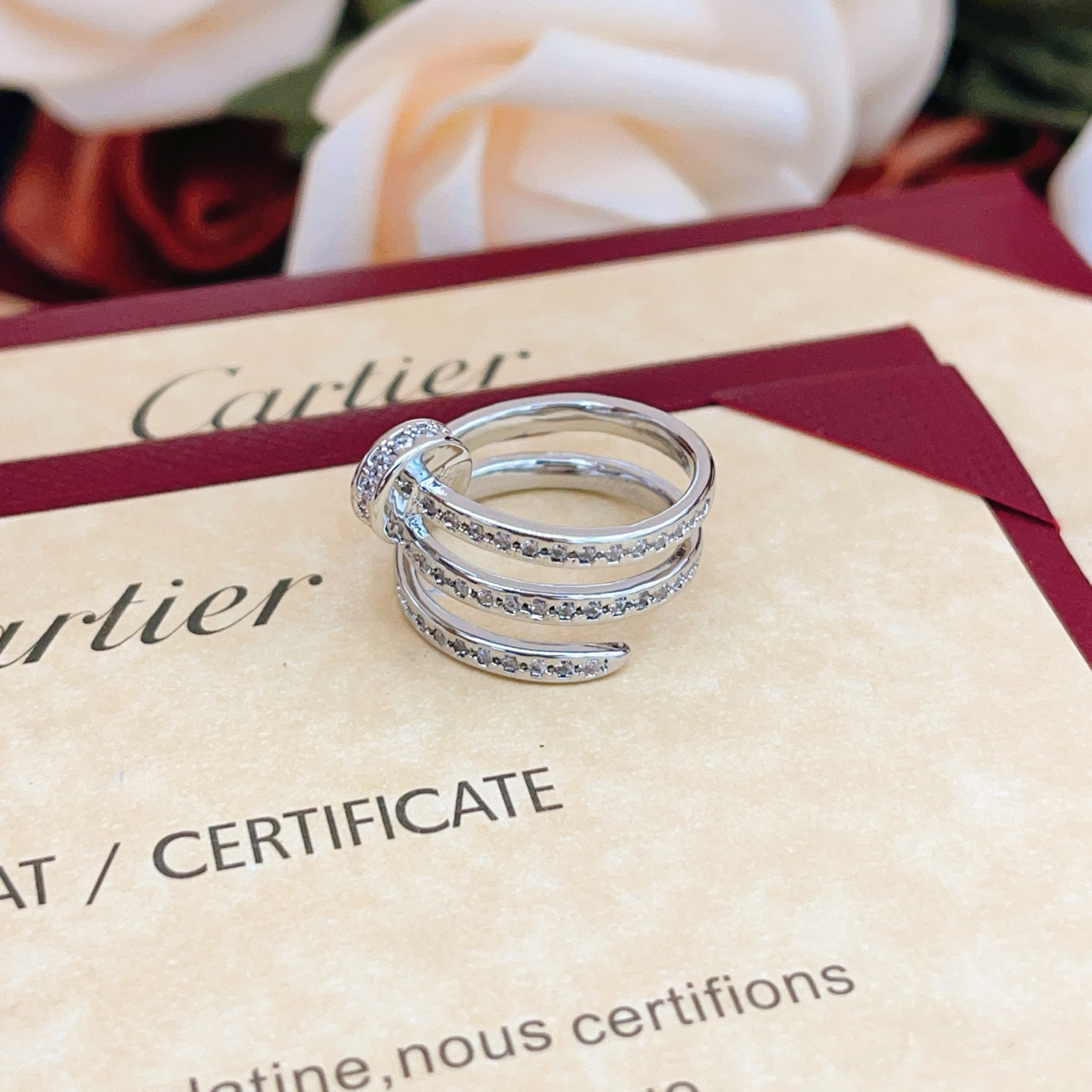 Cartier Fashion Designer Ring-Silver