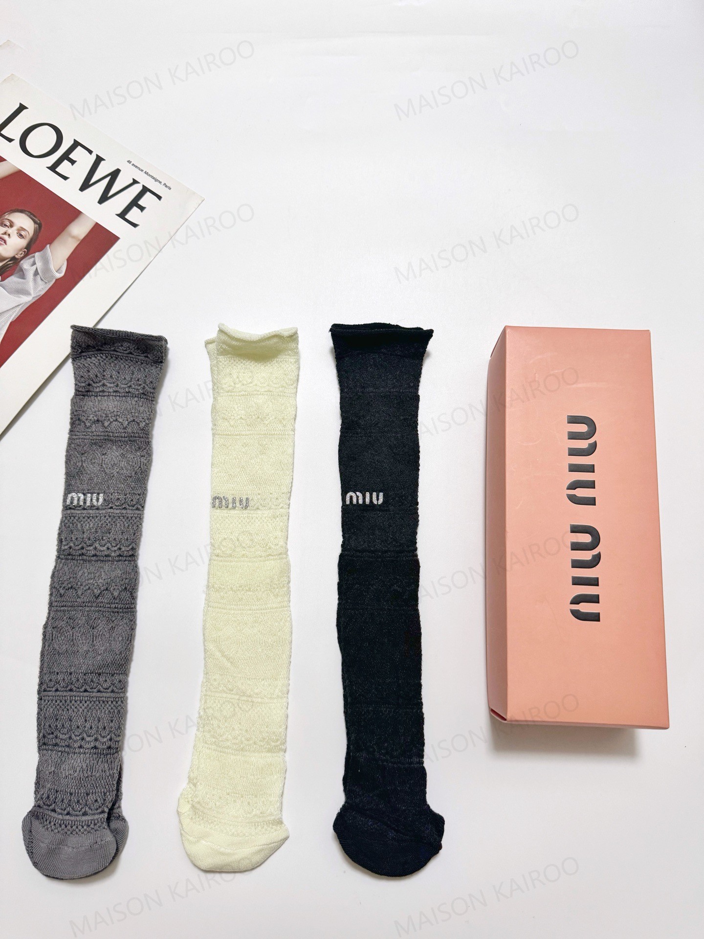 MIU MIU Socks 3-Pack - KAIROO