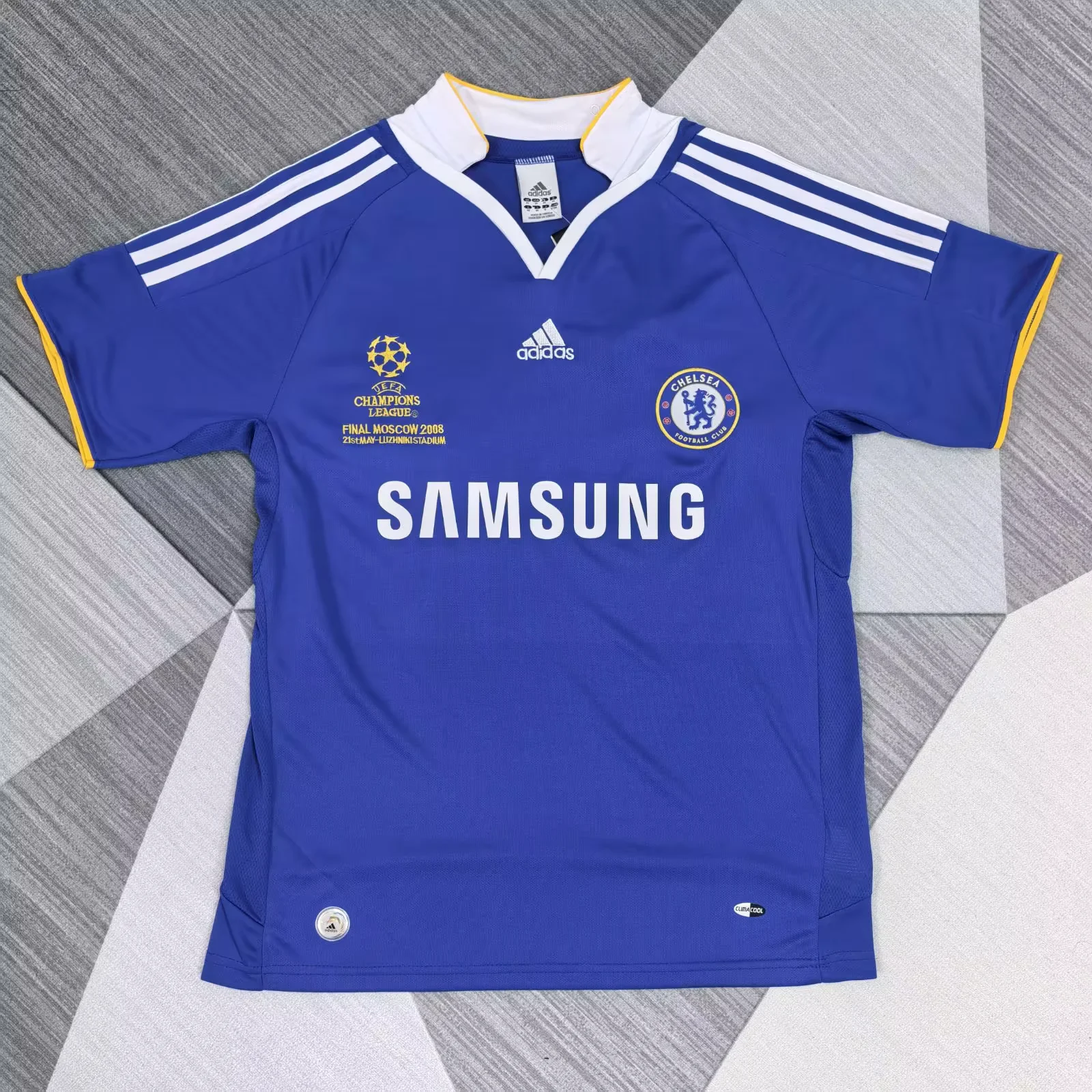 2008/09 Retro Chelsea UEFA Champions League Home Blue Fans Soccer Jersey 1:1 Thai Quality