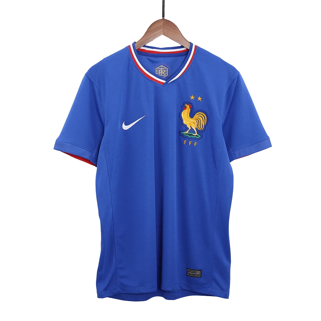 France Home Jersey Euro 2024 Soccer Apparel