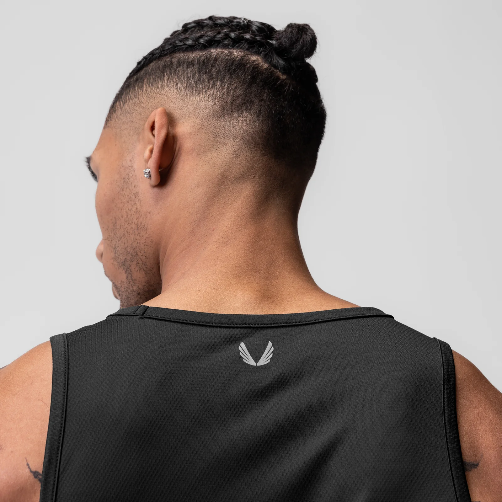0830. AeroSilver Tank Top - Black 
