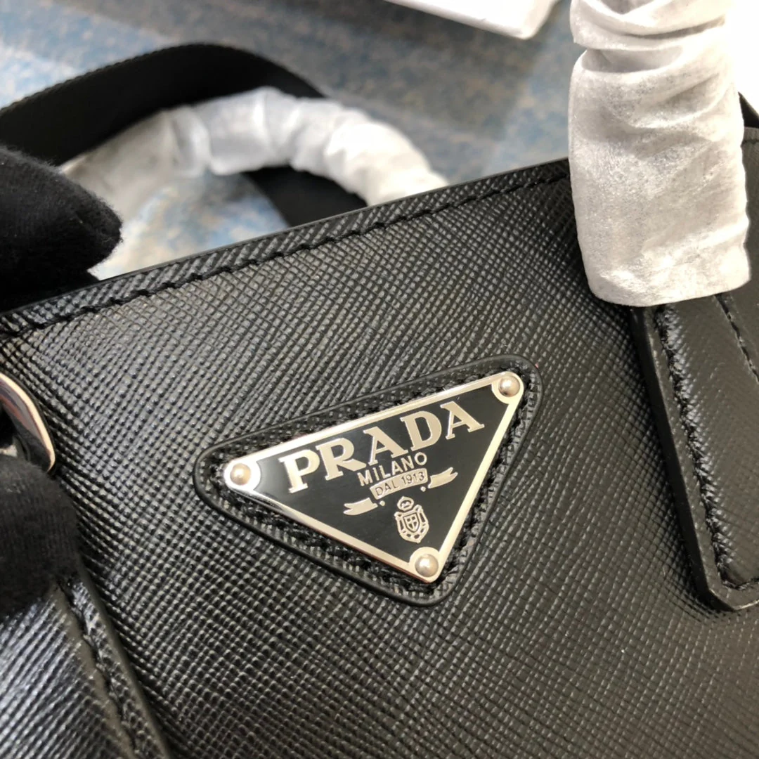 Prada MINI 23 BAG IN BLACK SAFFIANO LEATHER