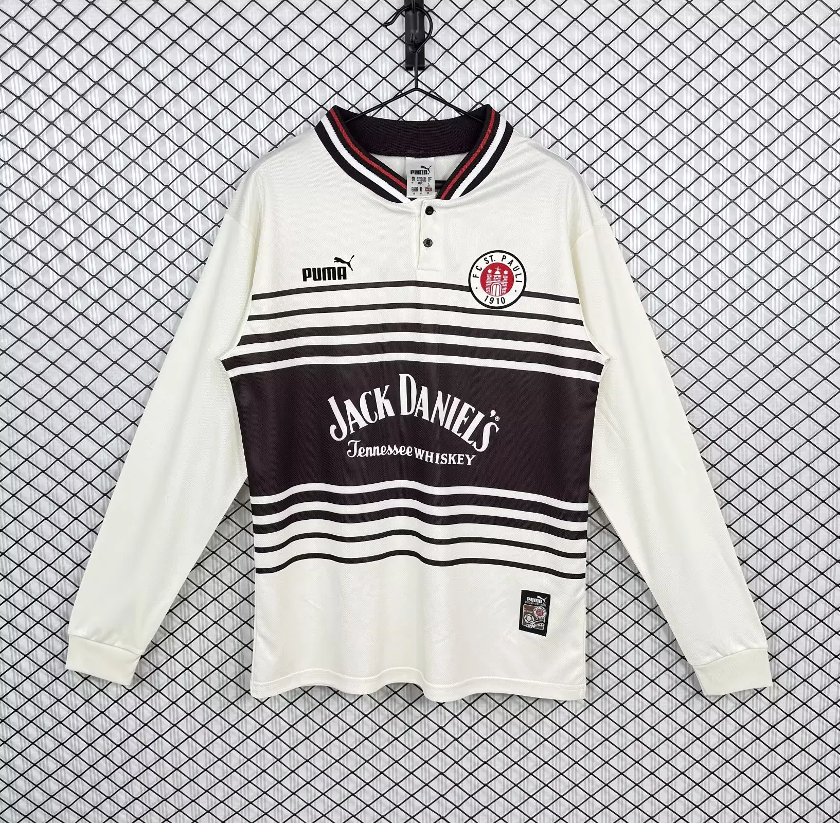 Retro St. Pauli 1997/98 Home Jersey Long Sleeves S-XXL
