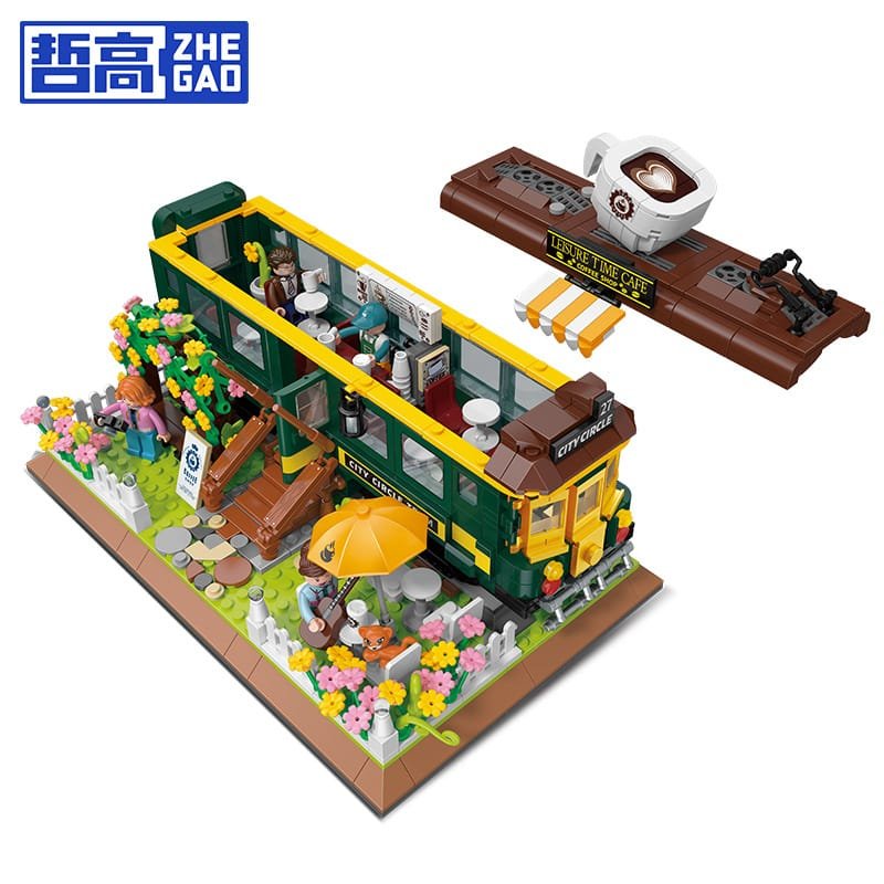 QunLong DZ6002 - Train Coffee House(Mini Block)