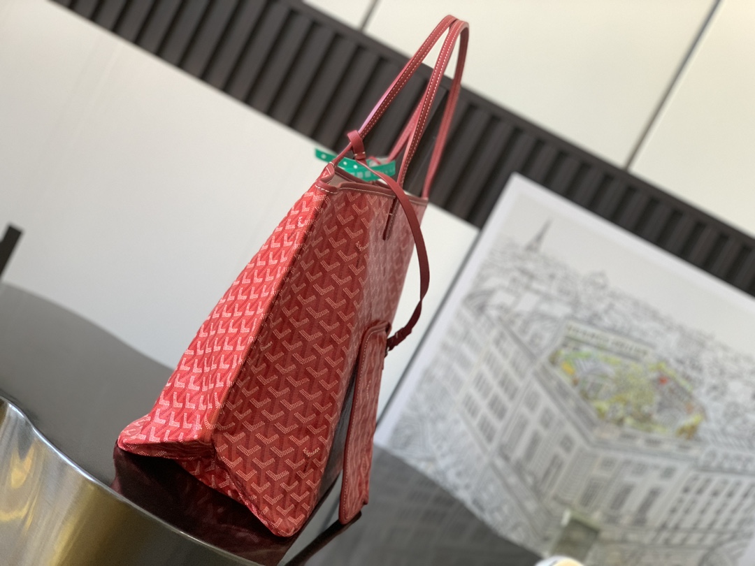 Goyard Saint Louis GM Tote in Red