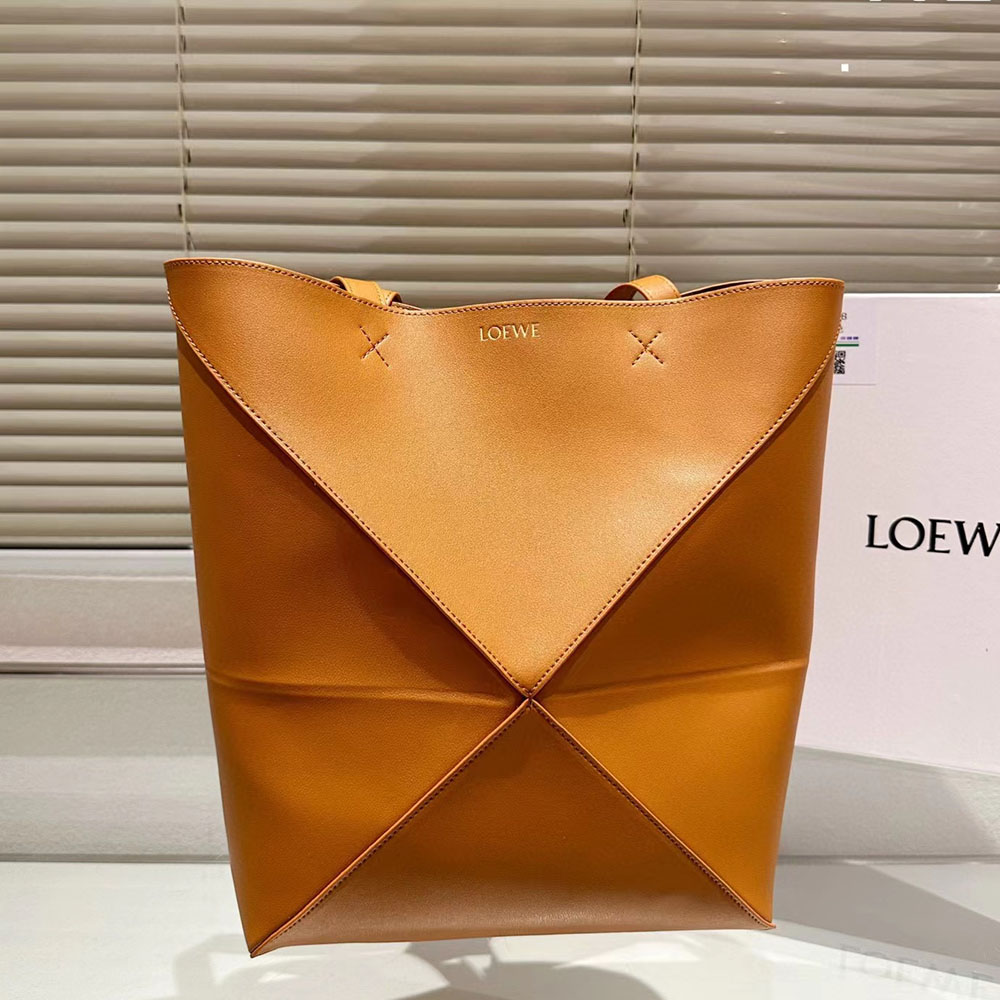 Loewe Puzzle Fold Tote Calfskin handbag