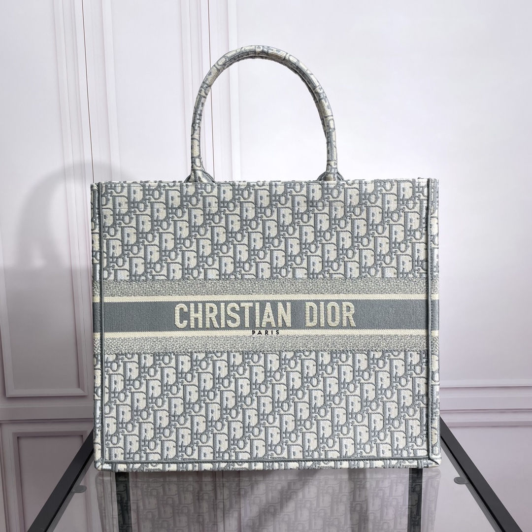Dior Large Embroidered Book Tote