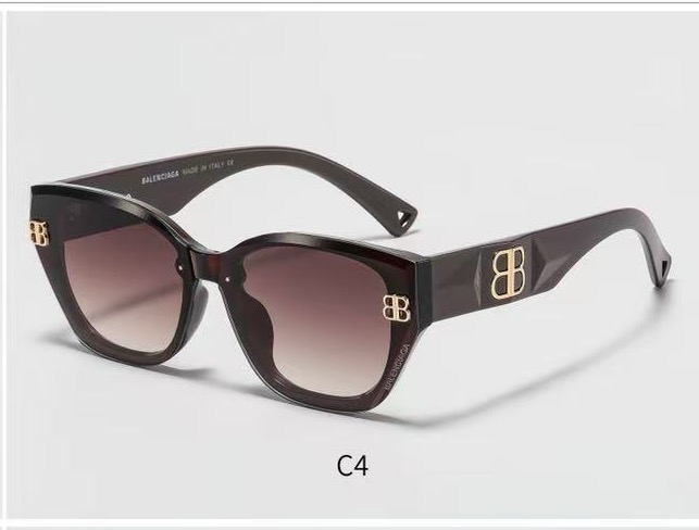 Balenciaga Big Logo Rectangular Sunglasses Top quality - KAIROO