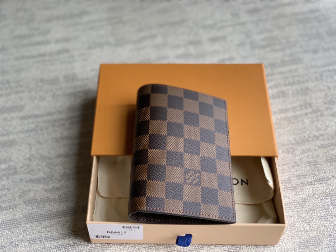 N64412 LV Passport Cover Damier Graphite Canvas