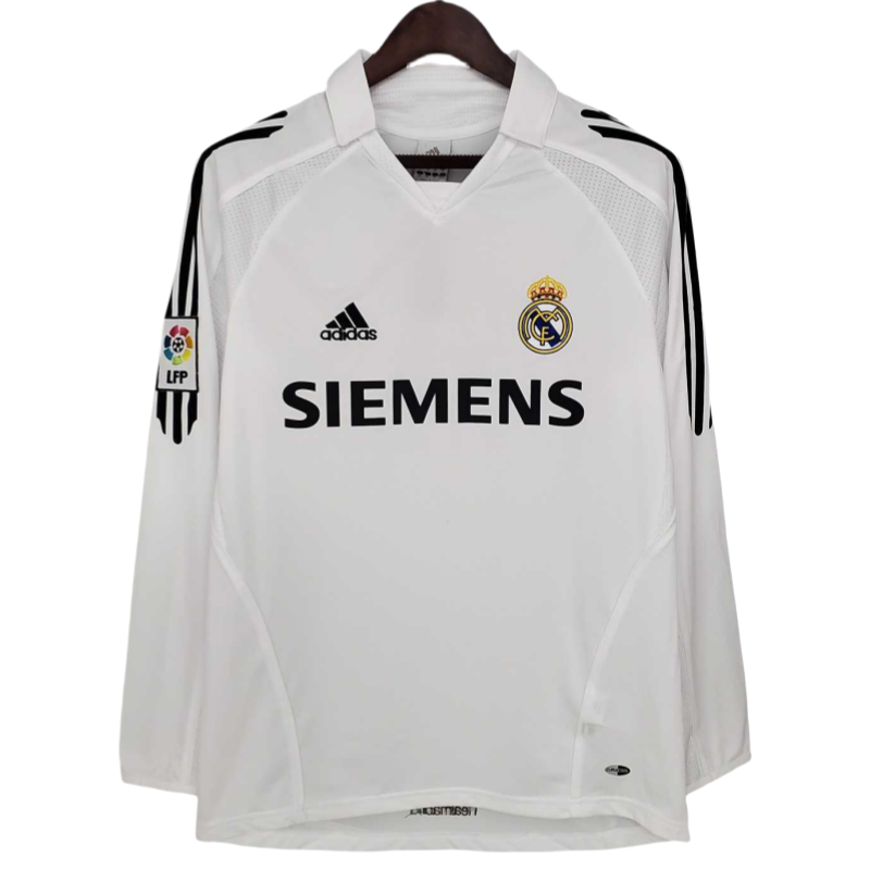 2005-06 Real Madrid home Retro long sleeve Football jersey