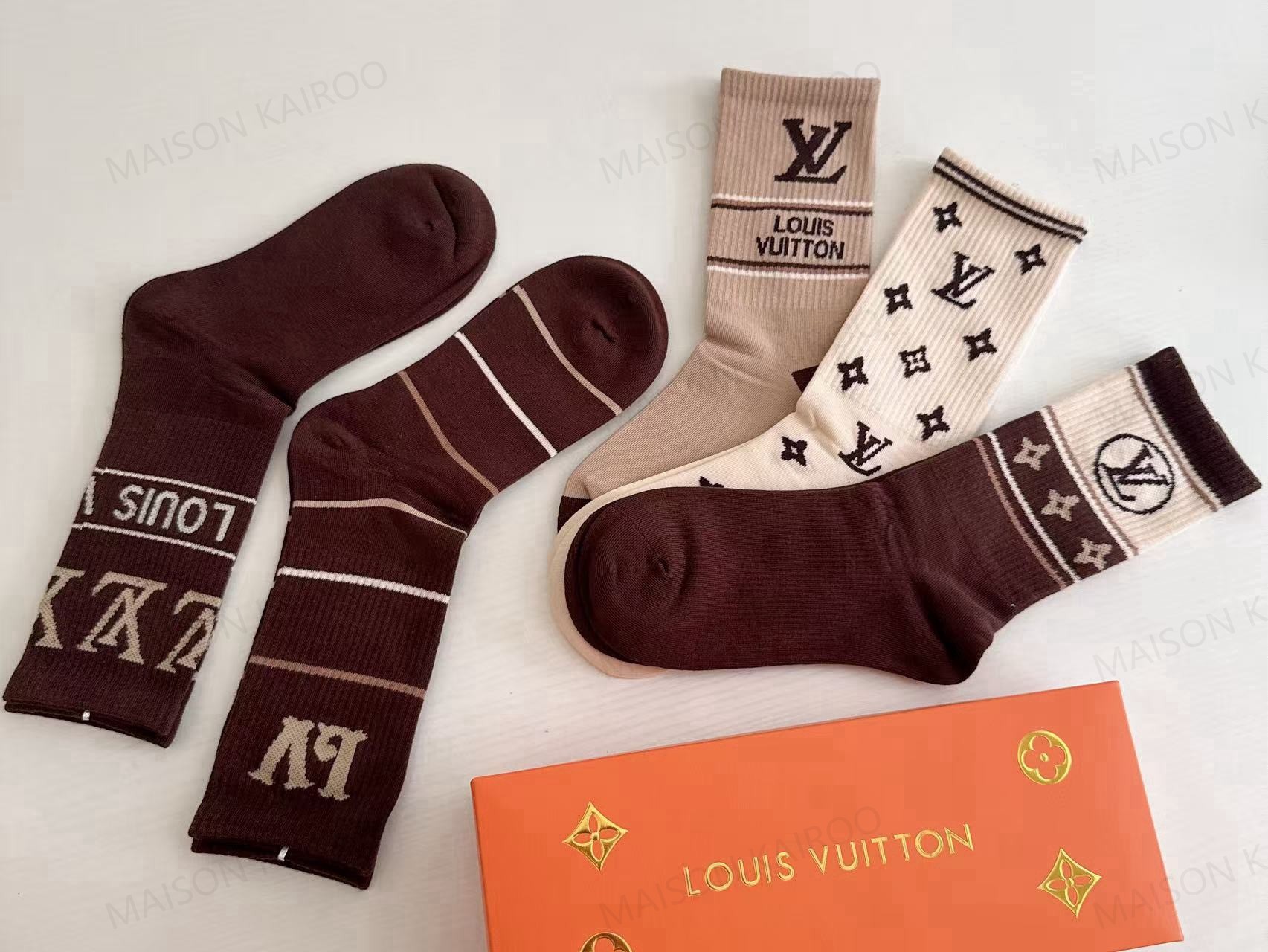 Louis Vuitton LV Socks 5-Pack - KAIROO