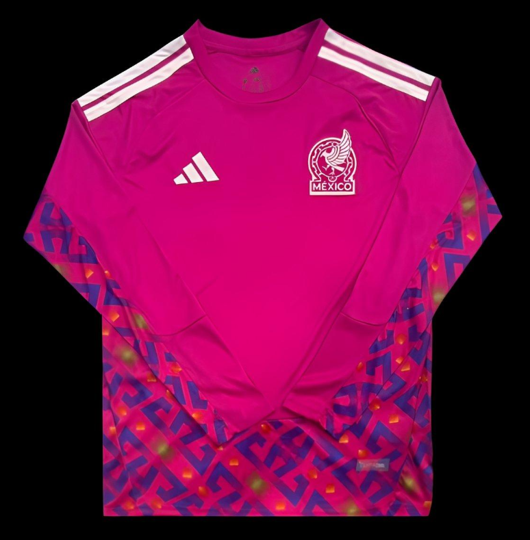 2026 Mexico Pink Long Sleeve Goalkeeper Jersey S-2XL
