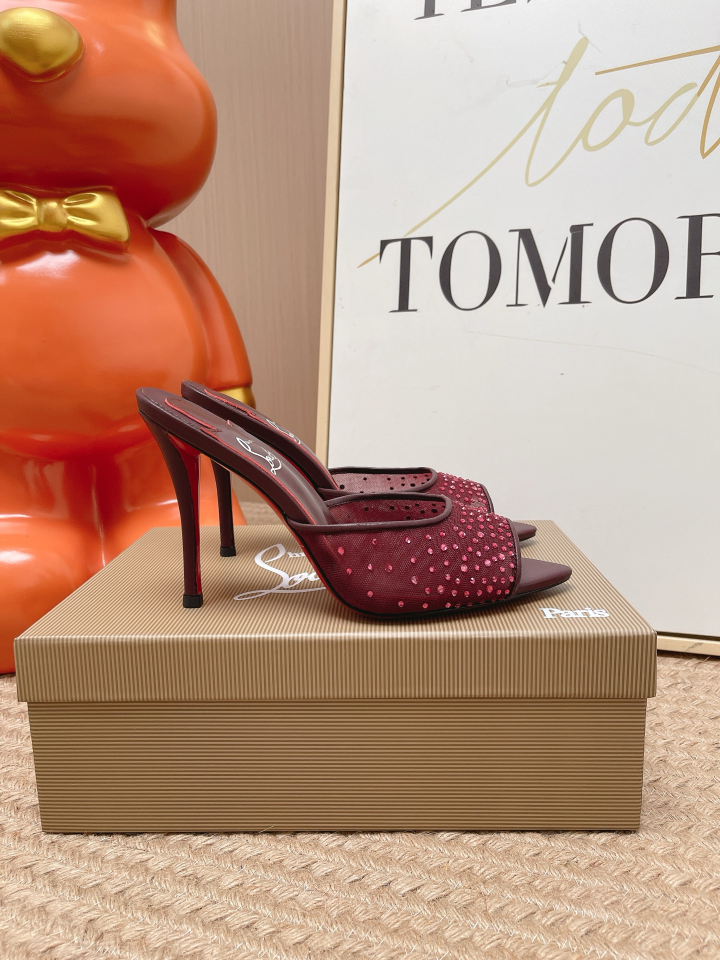 Christian Louboutin shiny leather Mule