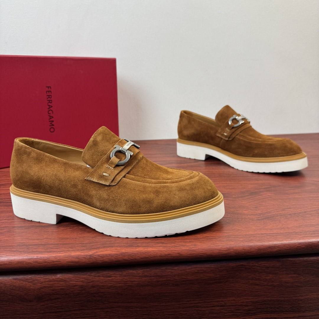 Ferragamo Men's Suede Loafer