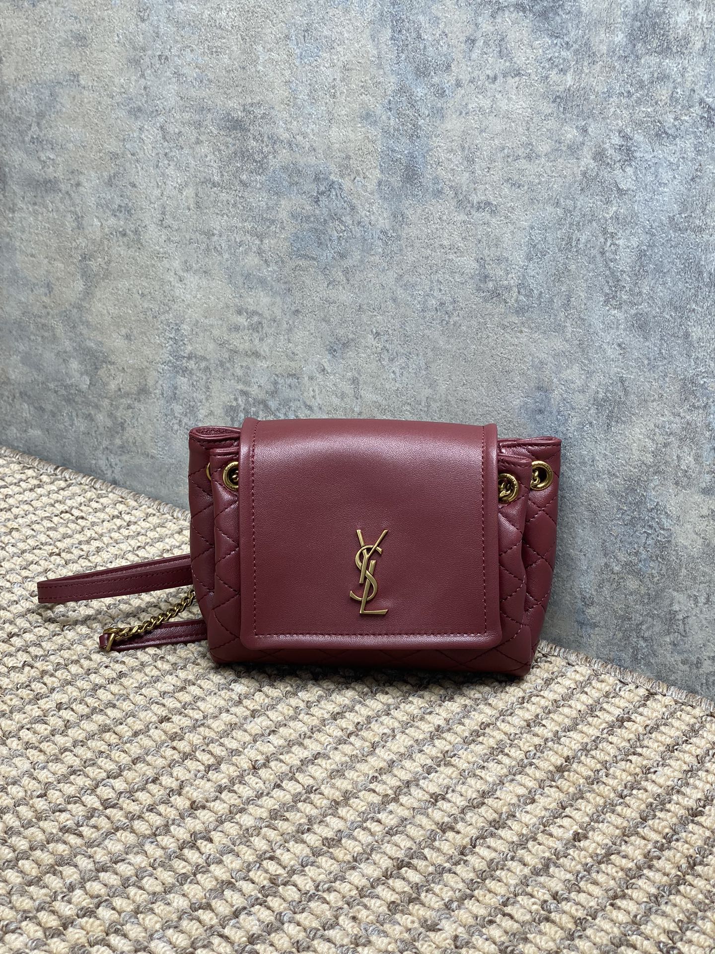 Saint Laurent YSL Bags Mini Nolita Sheepskin 672738 (10A Mirror Version)