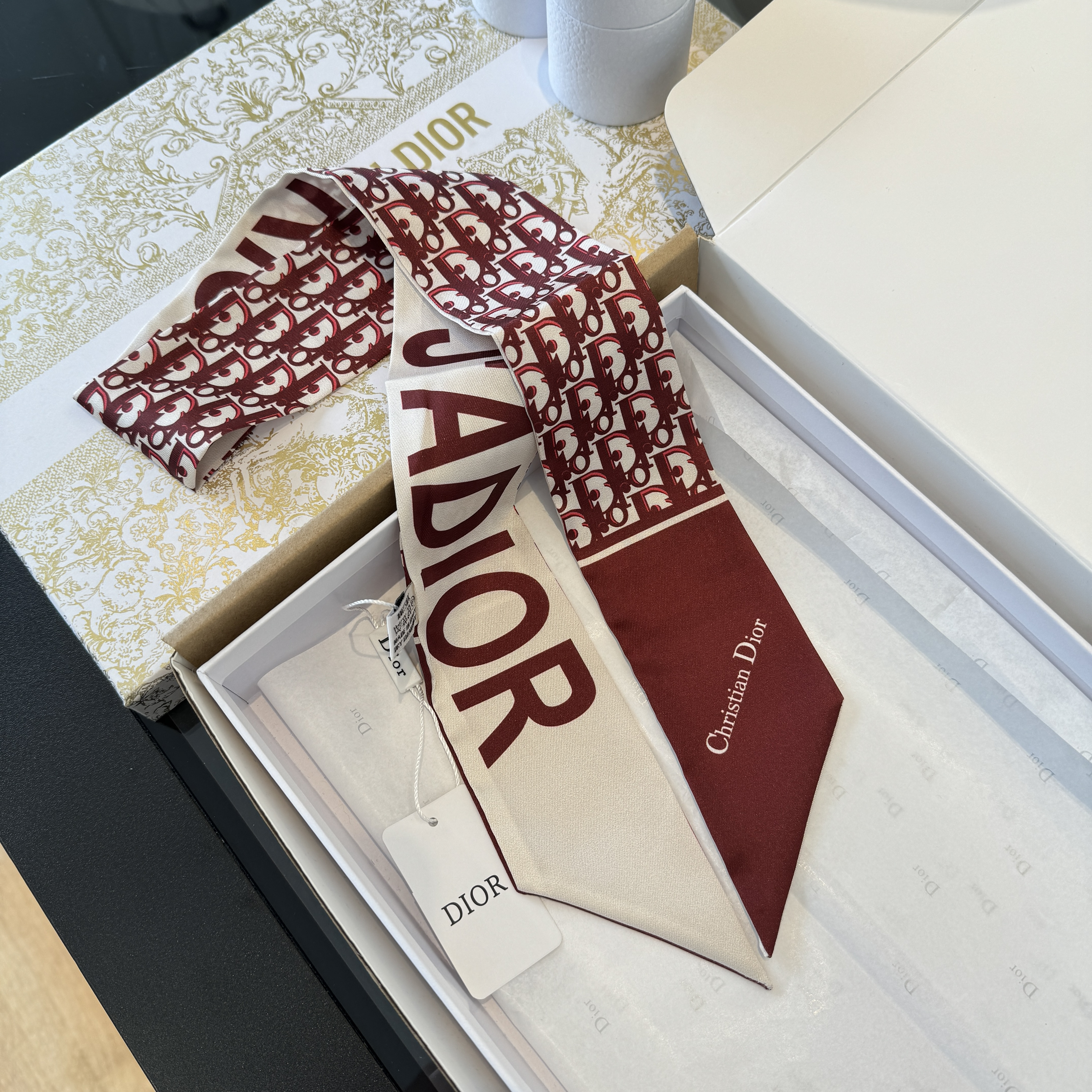 Dior Printed MITZAH Twilly