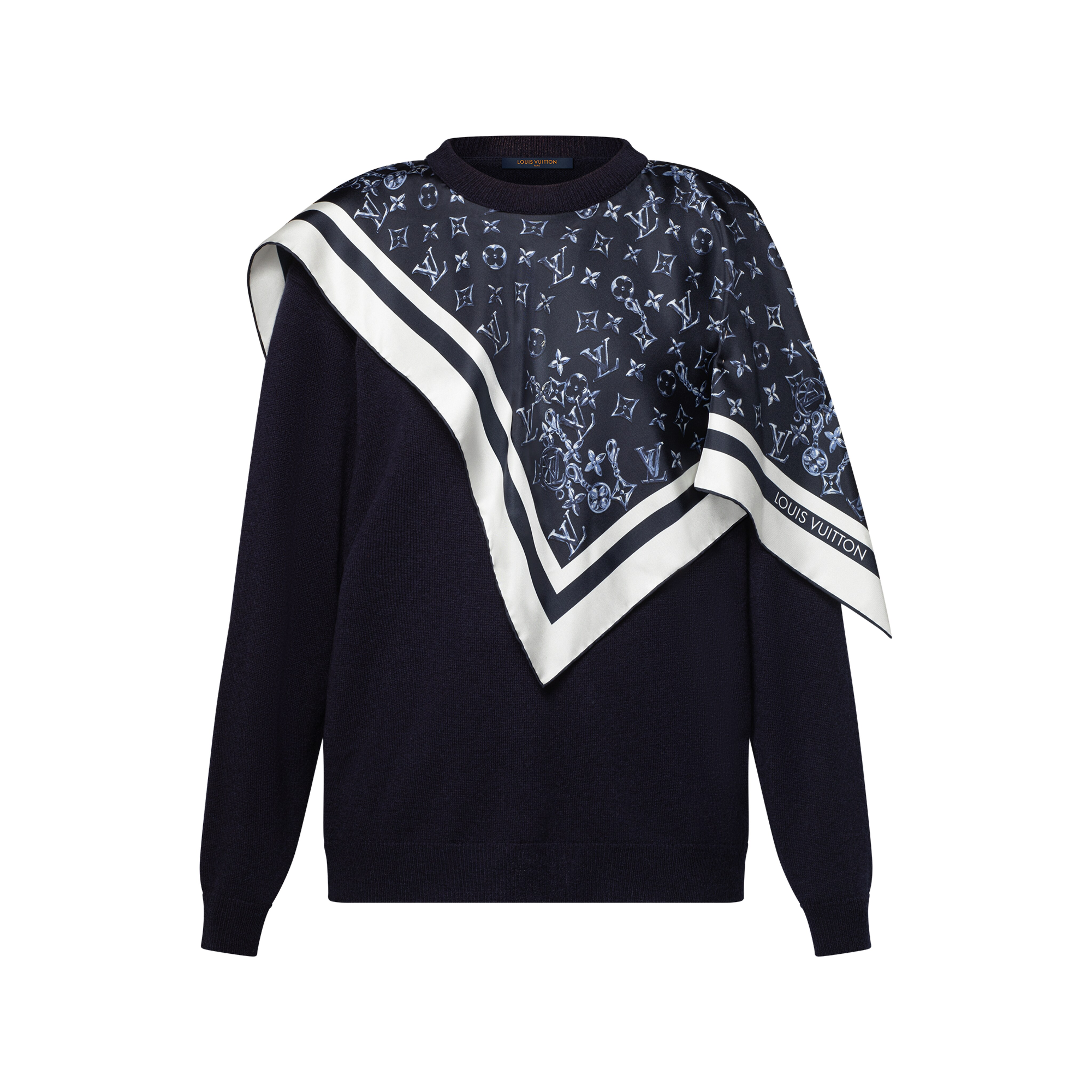 シルクインサート カシミヤプルオーバー