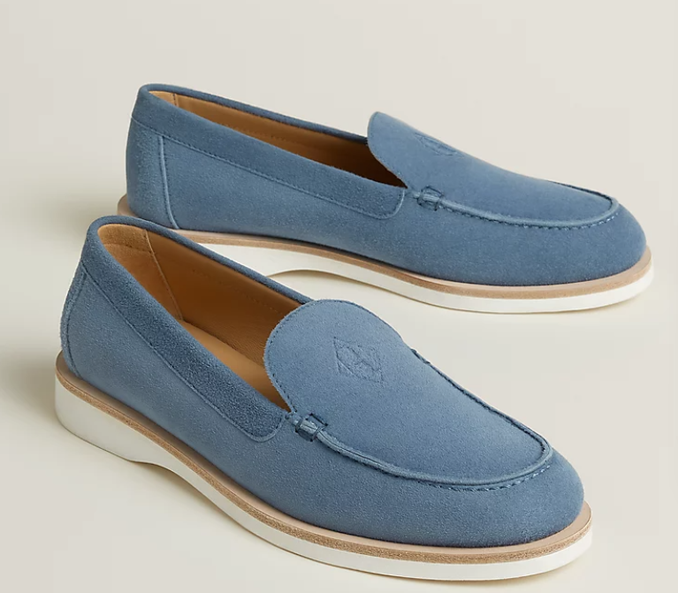 Hermes Women's Low Suede Loafer