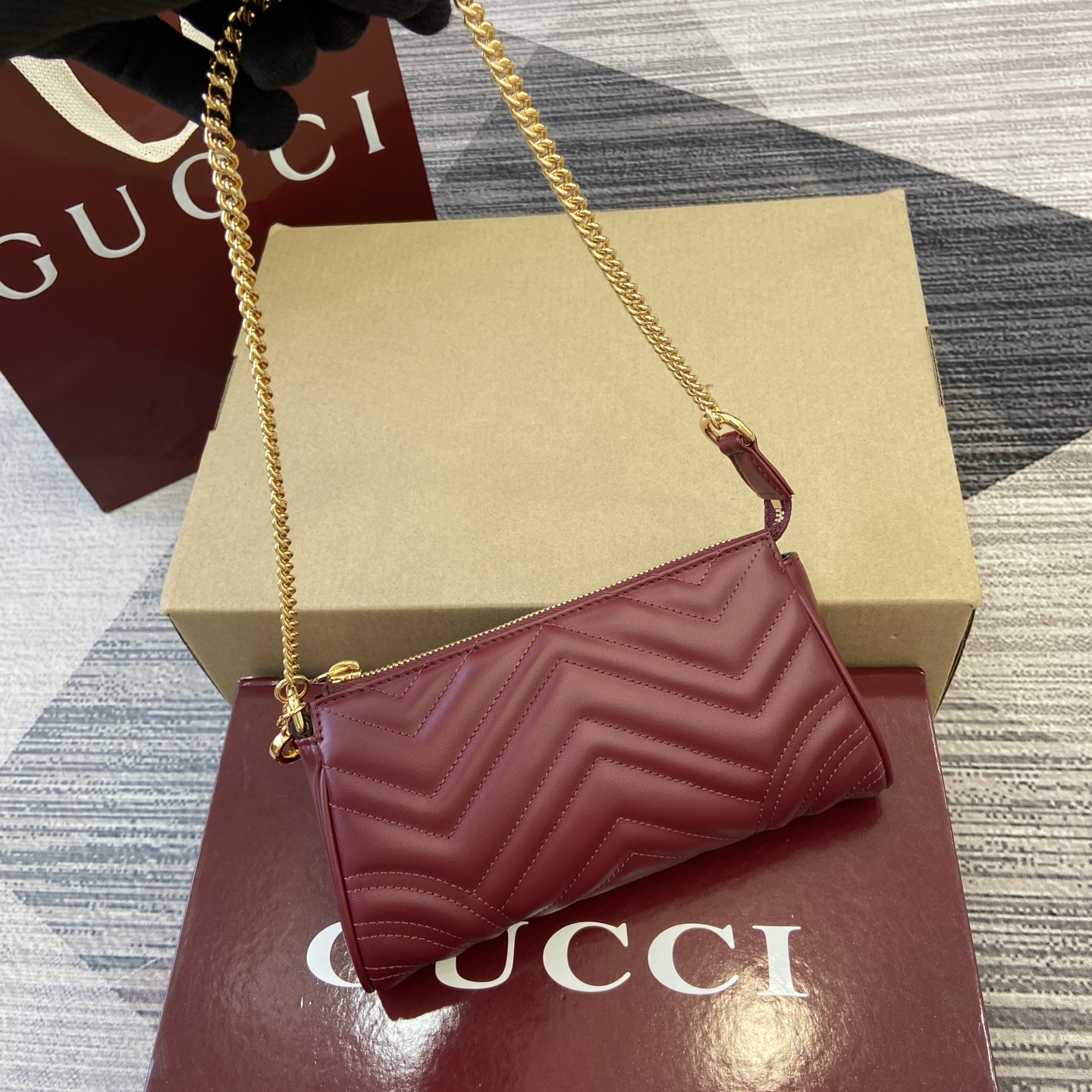 Gucci Bags GG Marmont Full Cowhide Leather 847589