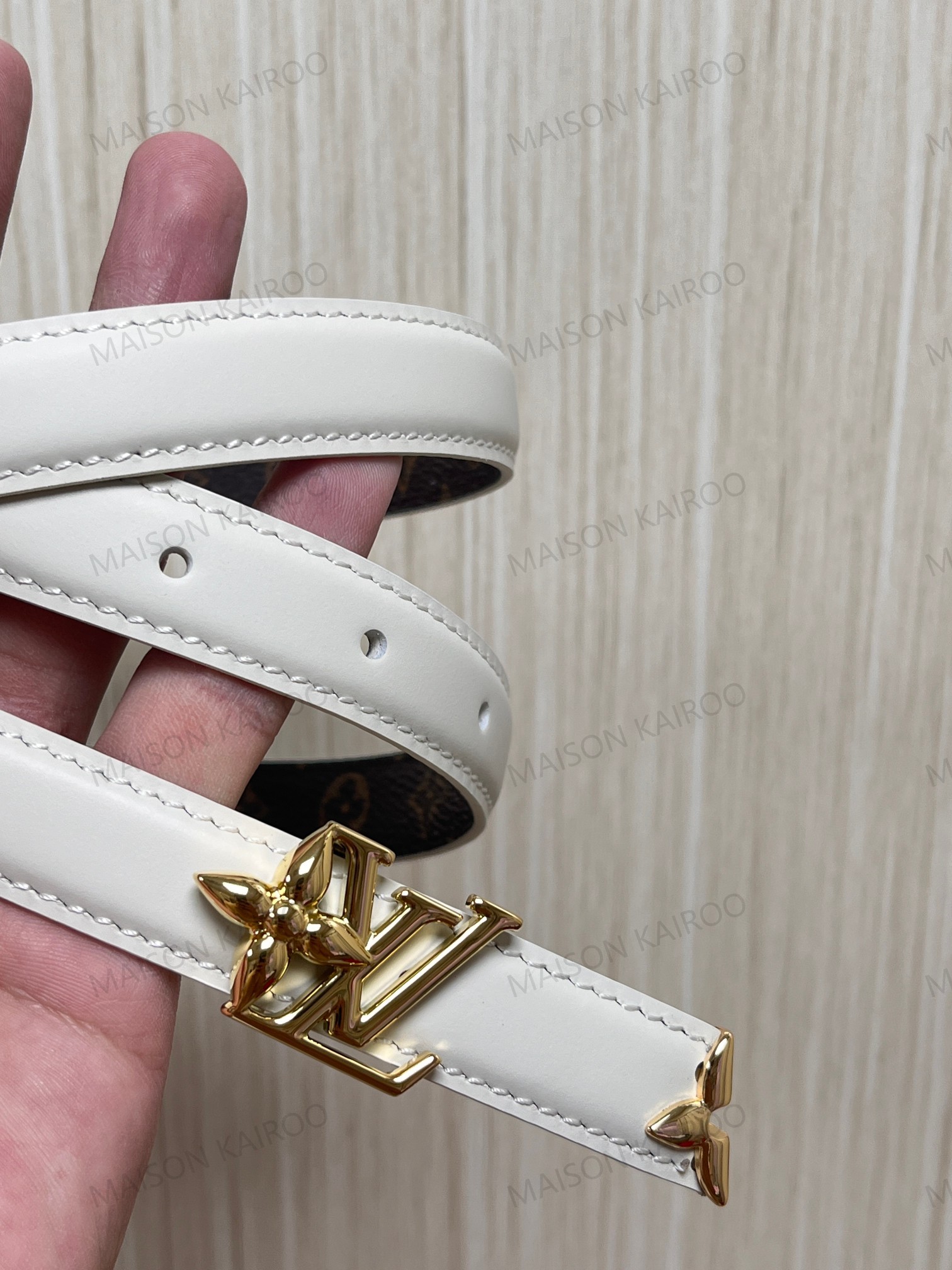 Louis Vuitton LV Flower Combo Reversible Slim Belt 2.0 - KAIROO