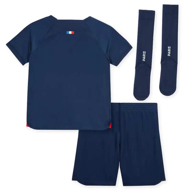 23-24  Kids PSG Home Whole Kit Jersey+Shorts+Socks