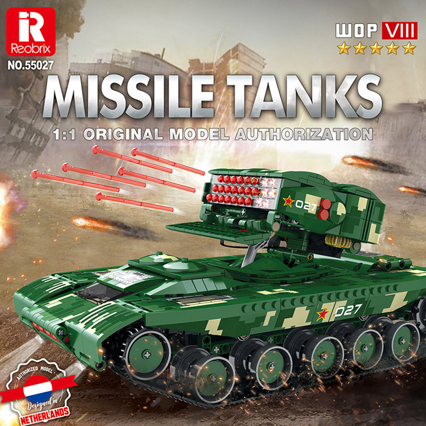 Reobrix 55027 - Missile Tanks(Remote Control Version)