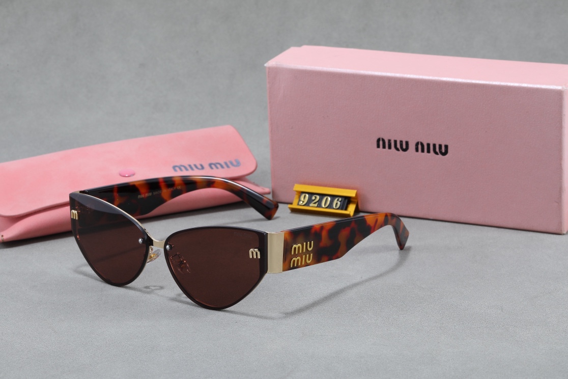 Miu Miu Color-Blocked Cat-Eye Sunglasses - KAIROO