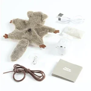 Vealind Cat Toys Hanging Door Flapping Flying Mouse Electronic Kitten Toys Interactive, USB Rechargeable Kitty Play Chase Exerci