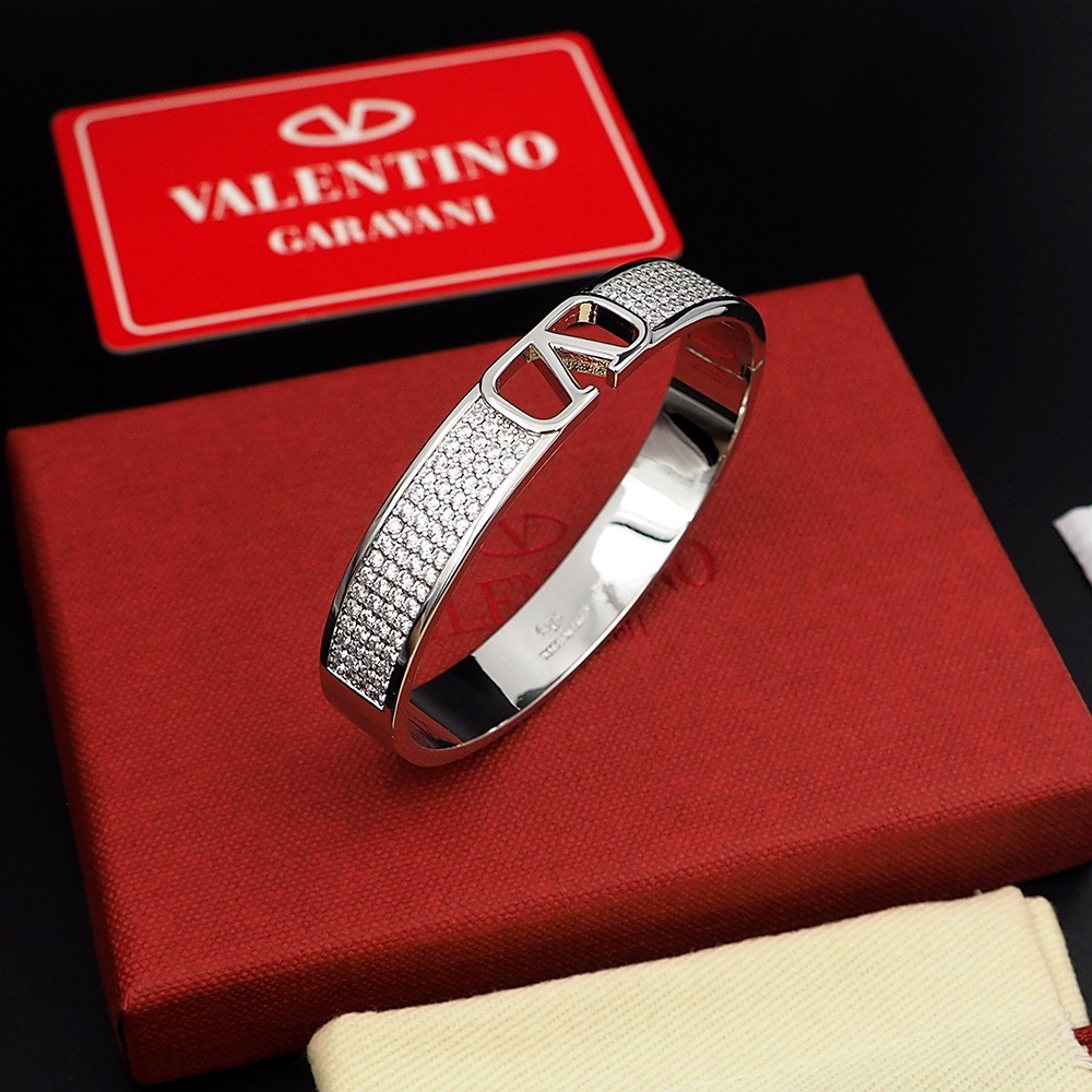 Valentino Vlogo Signature Silver Brass Bracelet