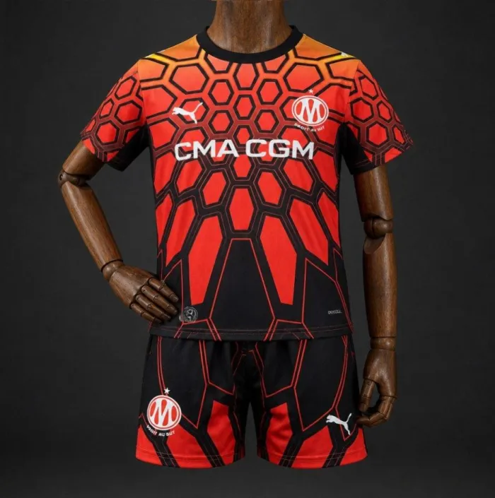 Kids Marseille Goalkeeper Suit 26/27 | Soc Jersey - Premium Football Jersey