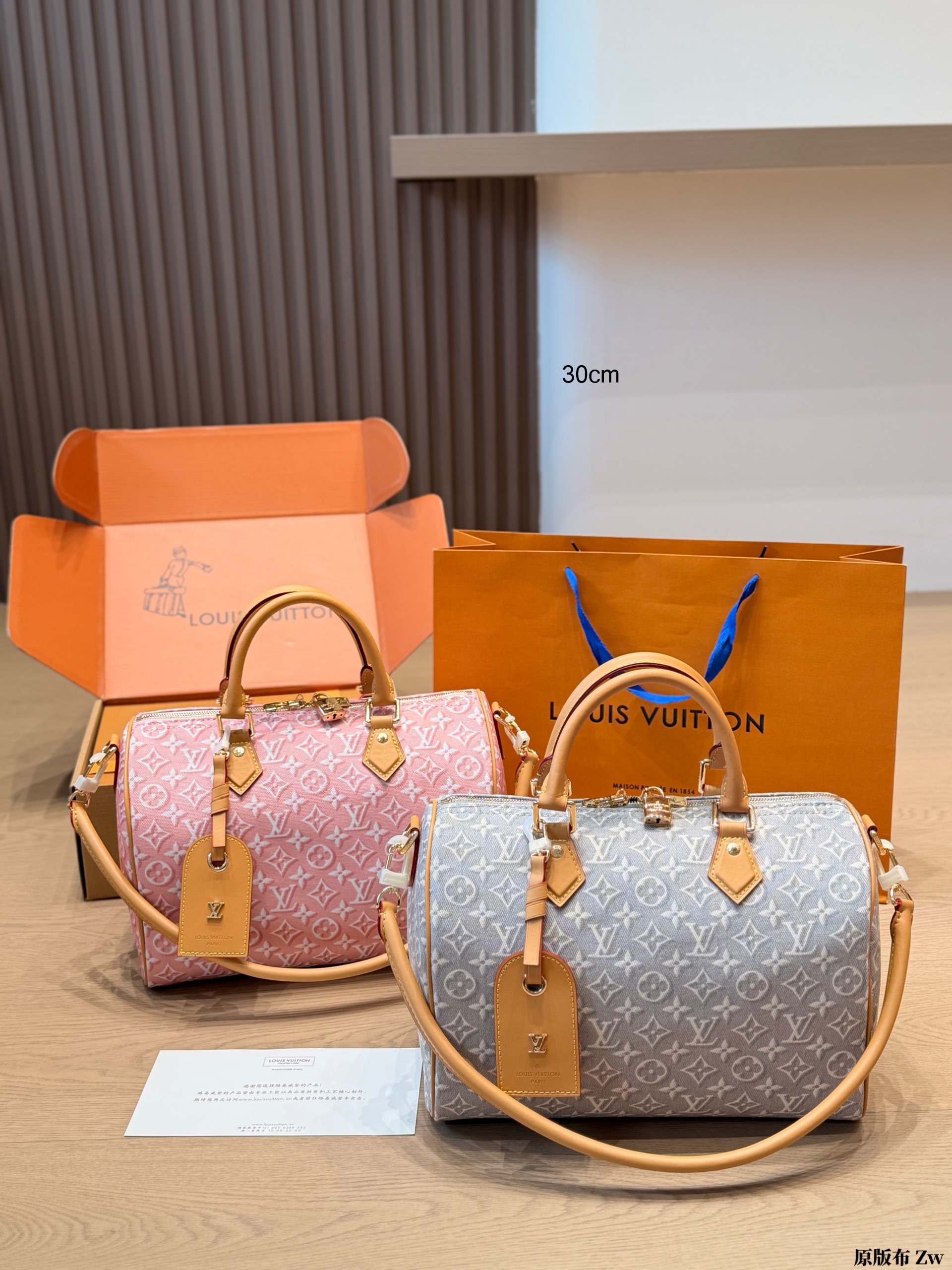 Louis Vuitton Speedy Bandoulière 16/20/30 Monogram Jacquard Denim Boston Crossbody Top Handle Bag - KAIROO