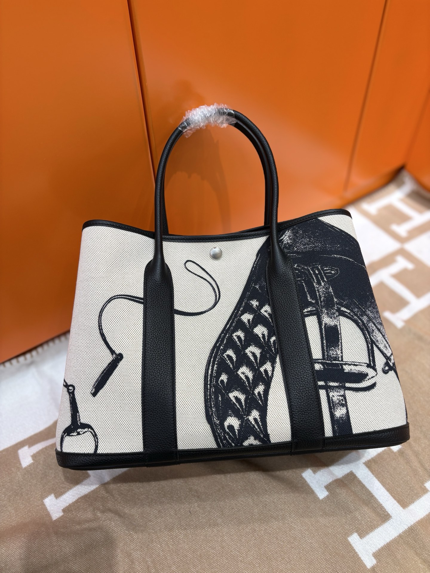Hermes Garden Party Graffiti Handbag