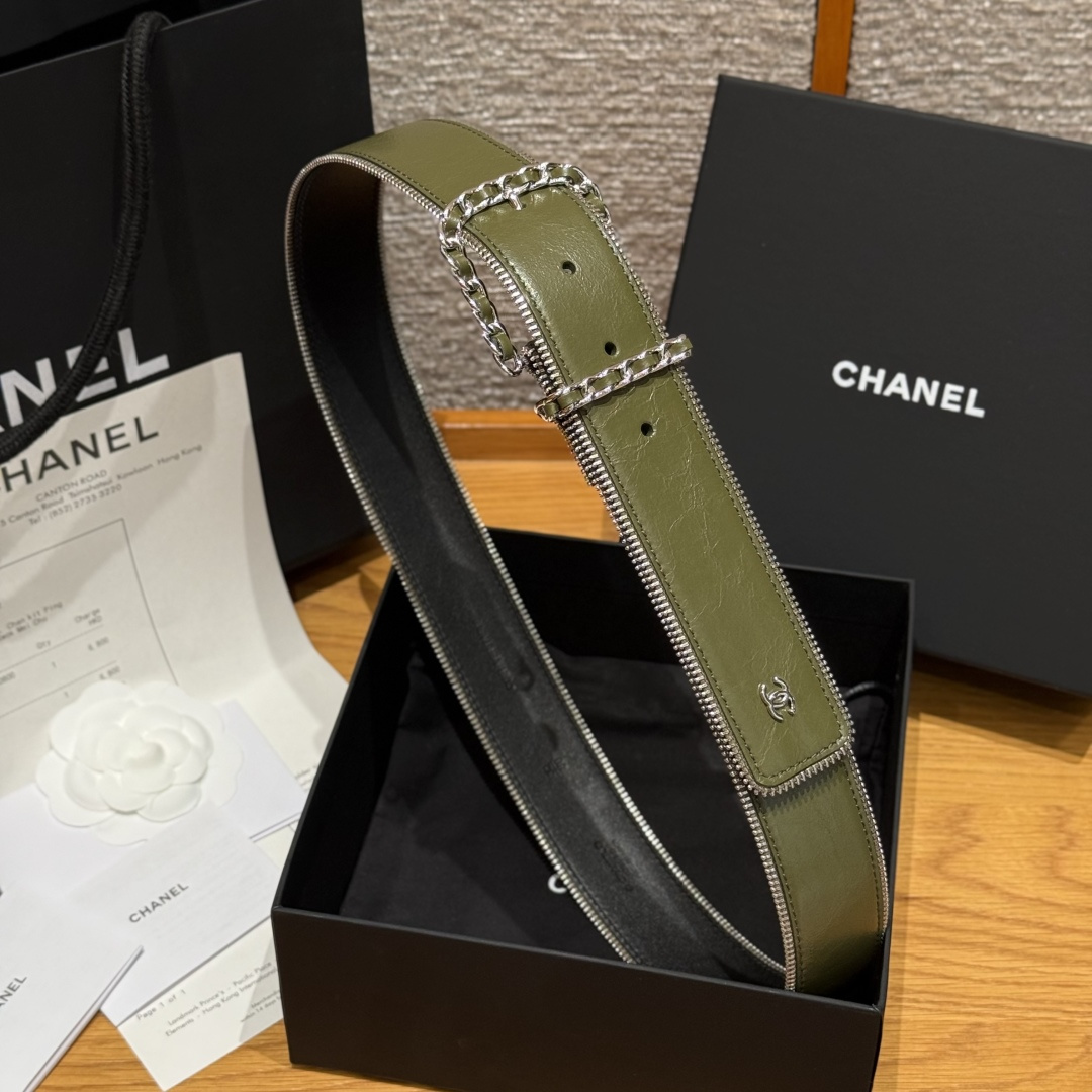 Chanel Luxury Leather Belt 4cm