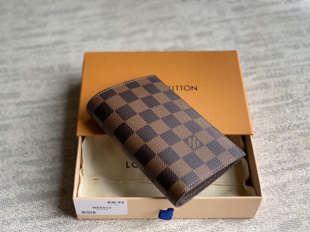 N64412 LV Passport Cover Damier Graphite Canvas