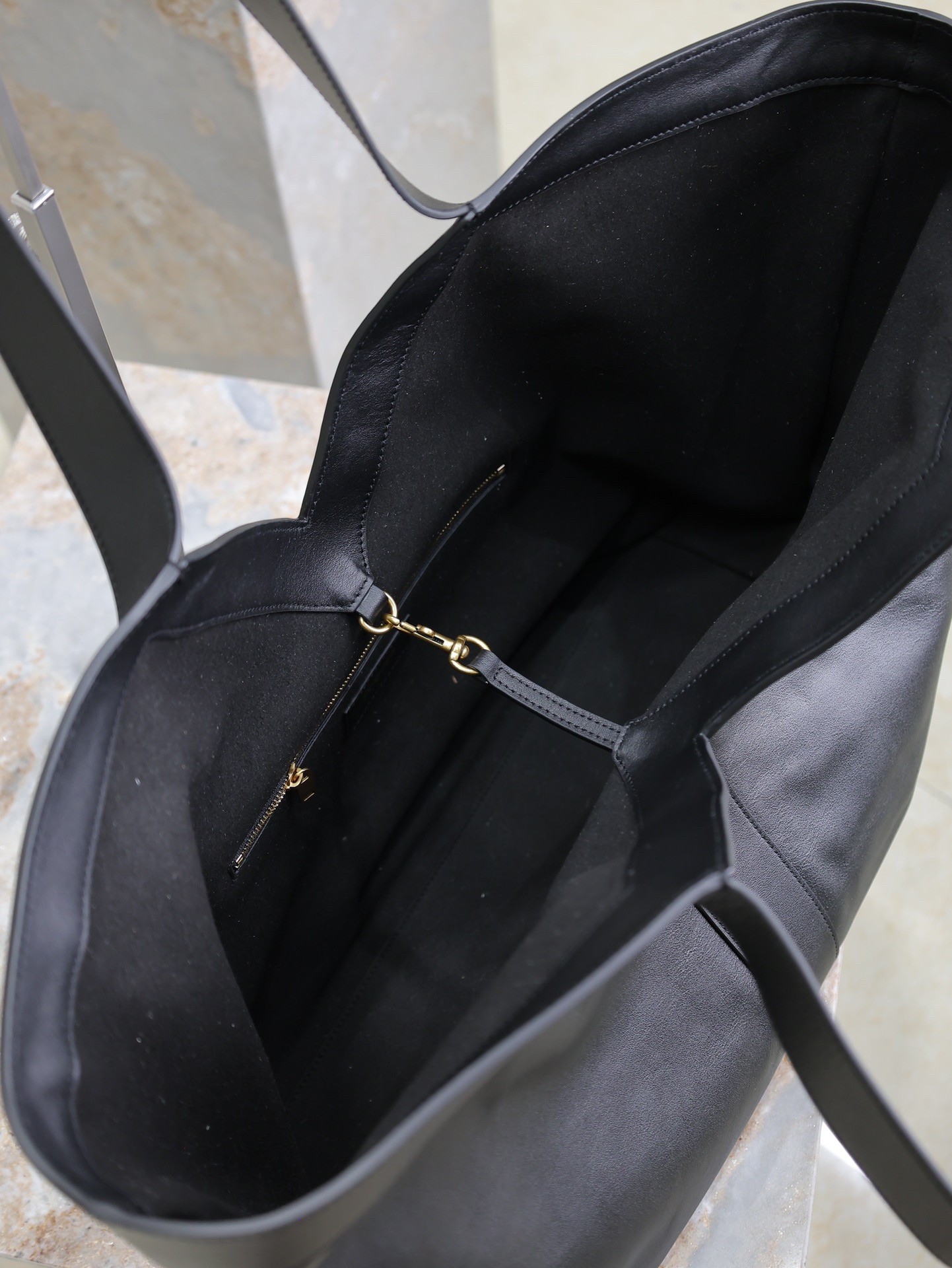 Saint Laurent YSL leather tote bag