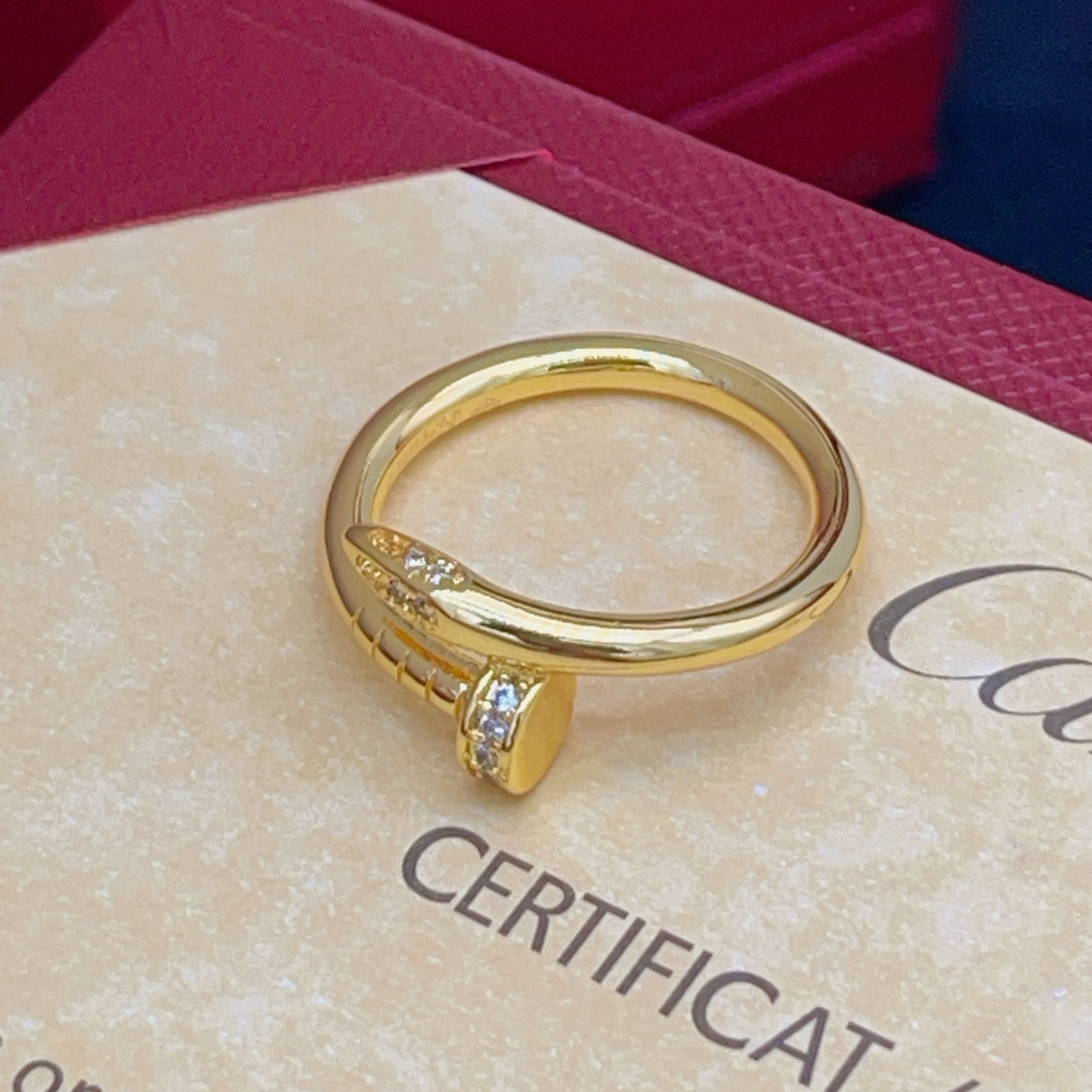 Cartier Fashion Designer Ring-Gold