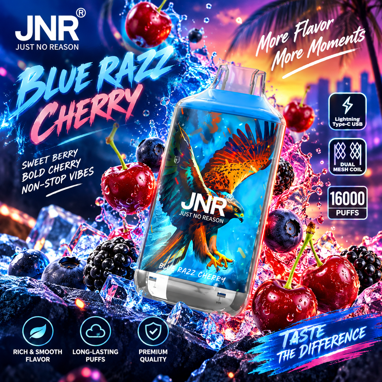 JNR Falcon 16K Rechargeable Disposable Vape