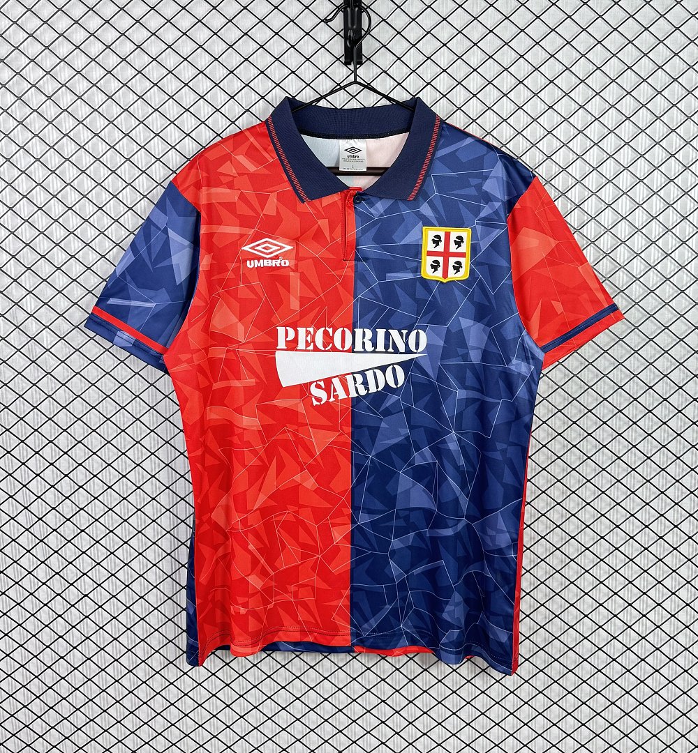 Retro 92/93 Cagliari Calcio Home Jersey S-2XL