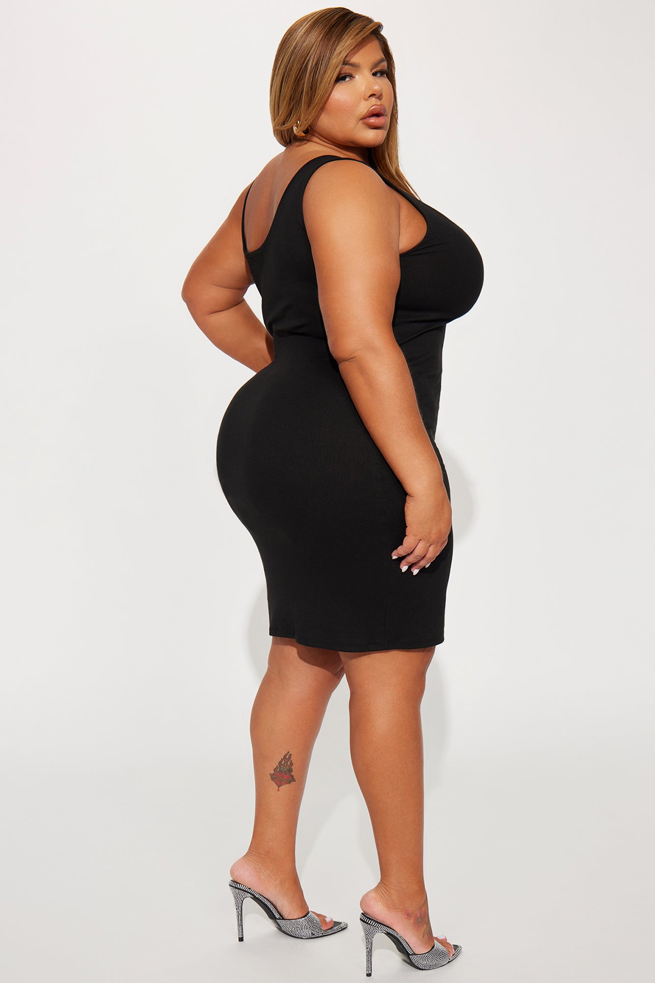 Love All Of Me Midi Dress - Black