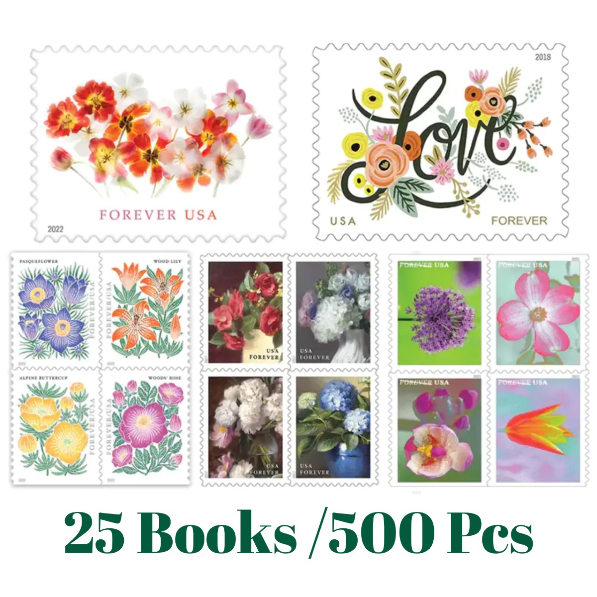 🔥Flower Collection（$14.9/5 Books） - PostMarks