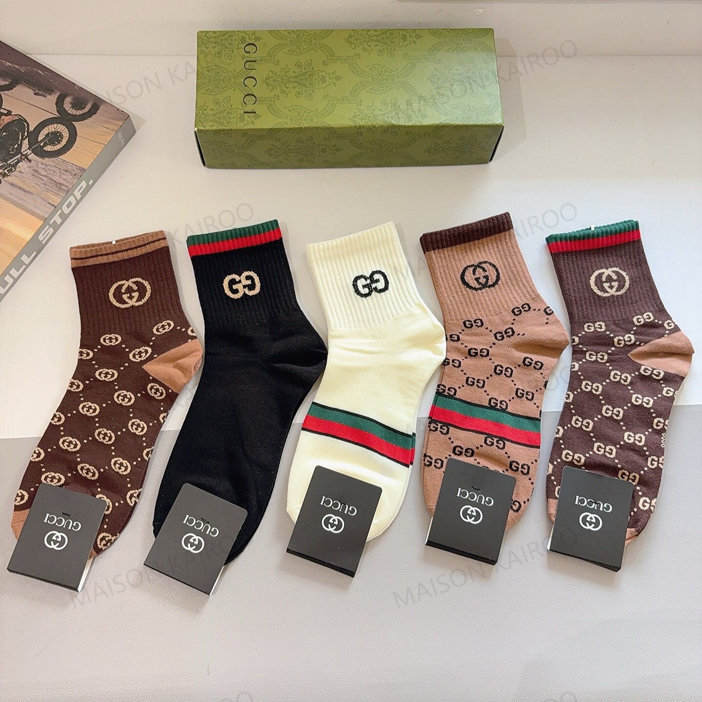 Gucci Socks 5-Pack - KAIROO