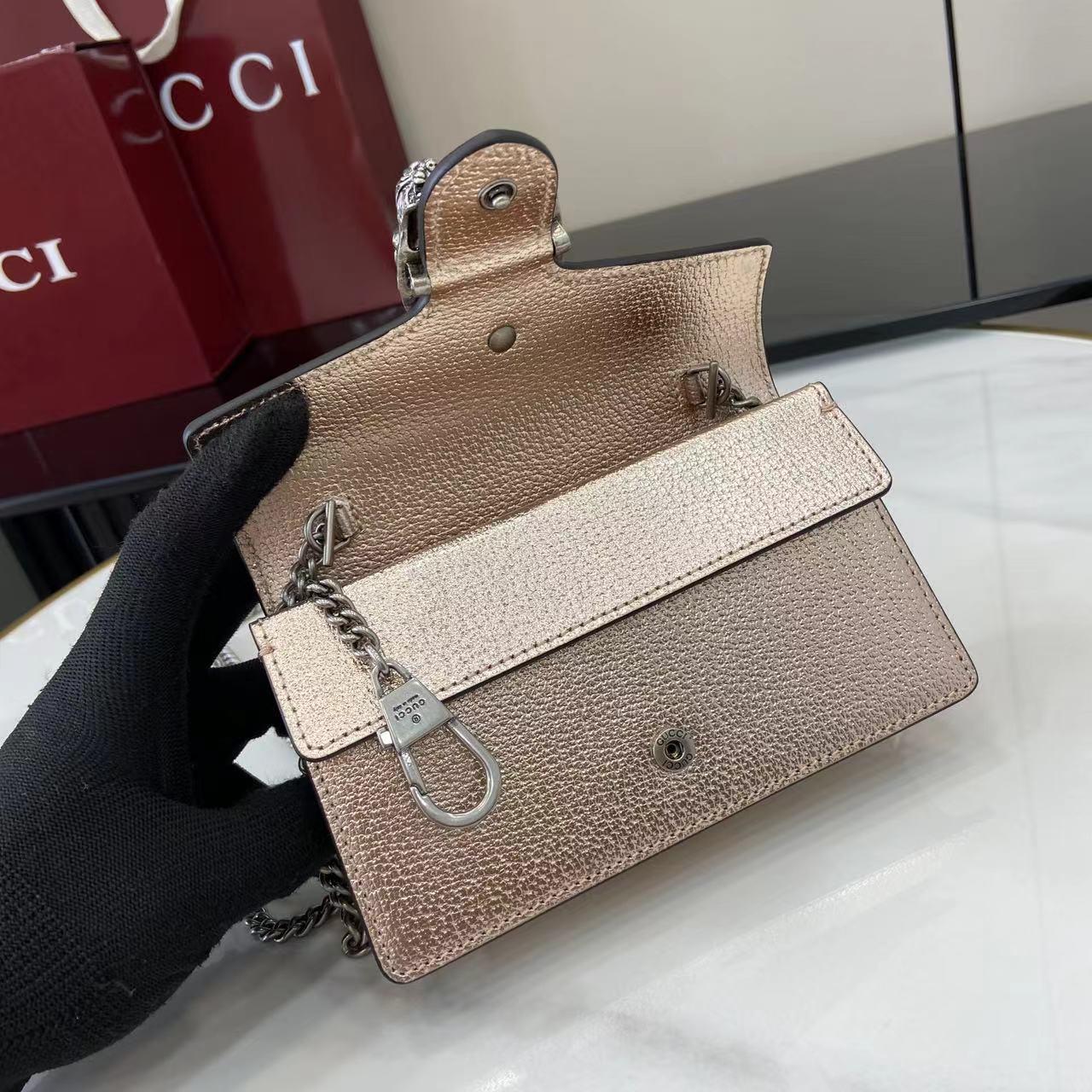 GUCCI rose gold crossbody bag