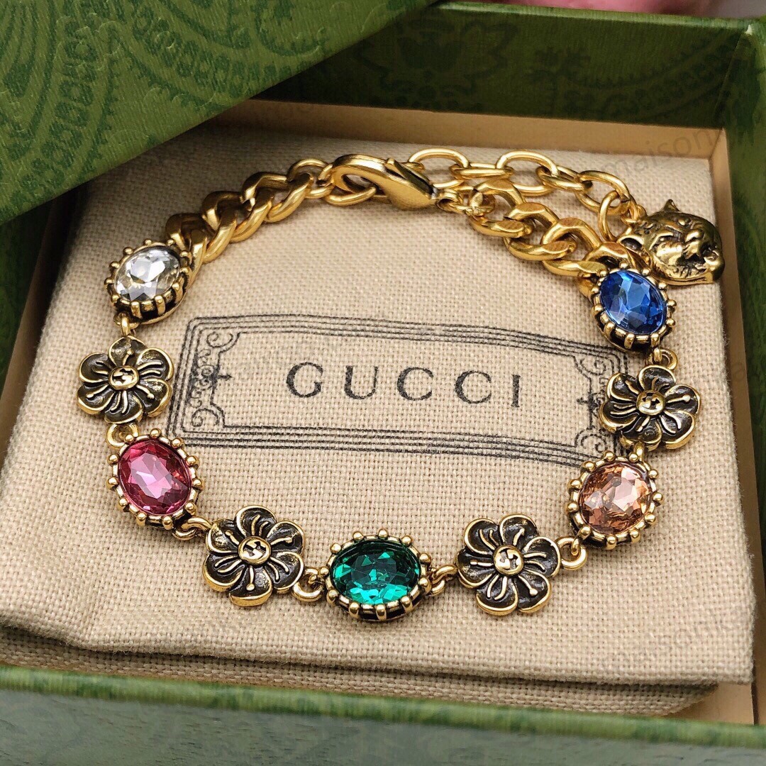 Gucci Multicolored Crystal Bracelet - KAIROO