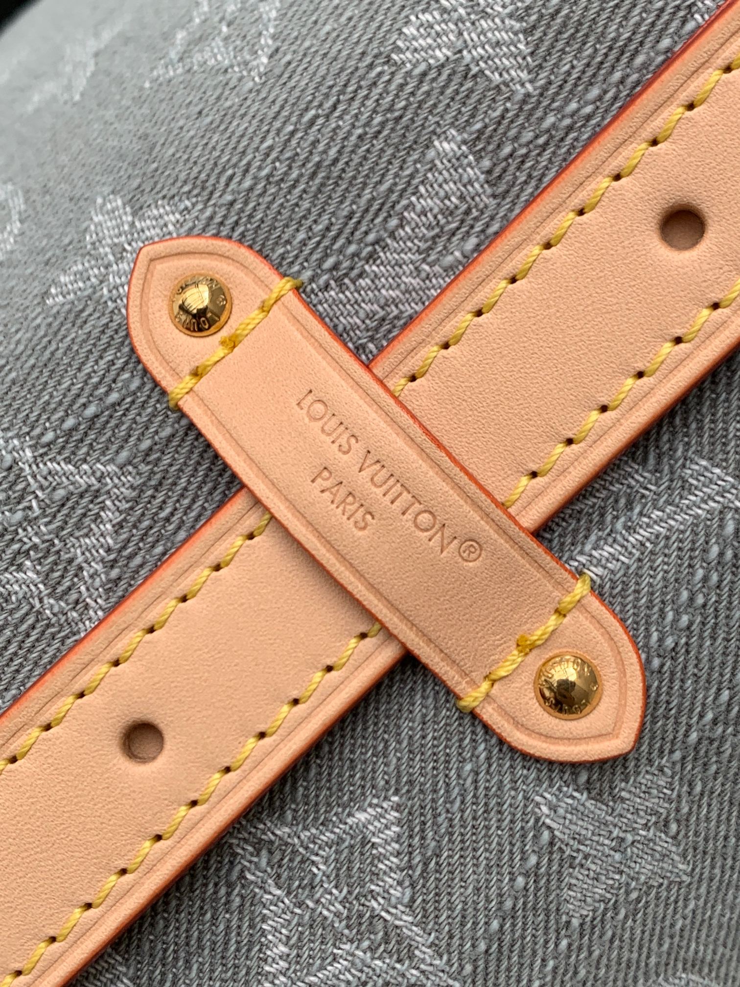 Louis Vuitton LV Carryall MM Washed Grey Denim Tote bag