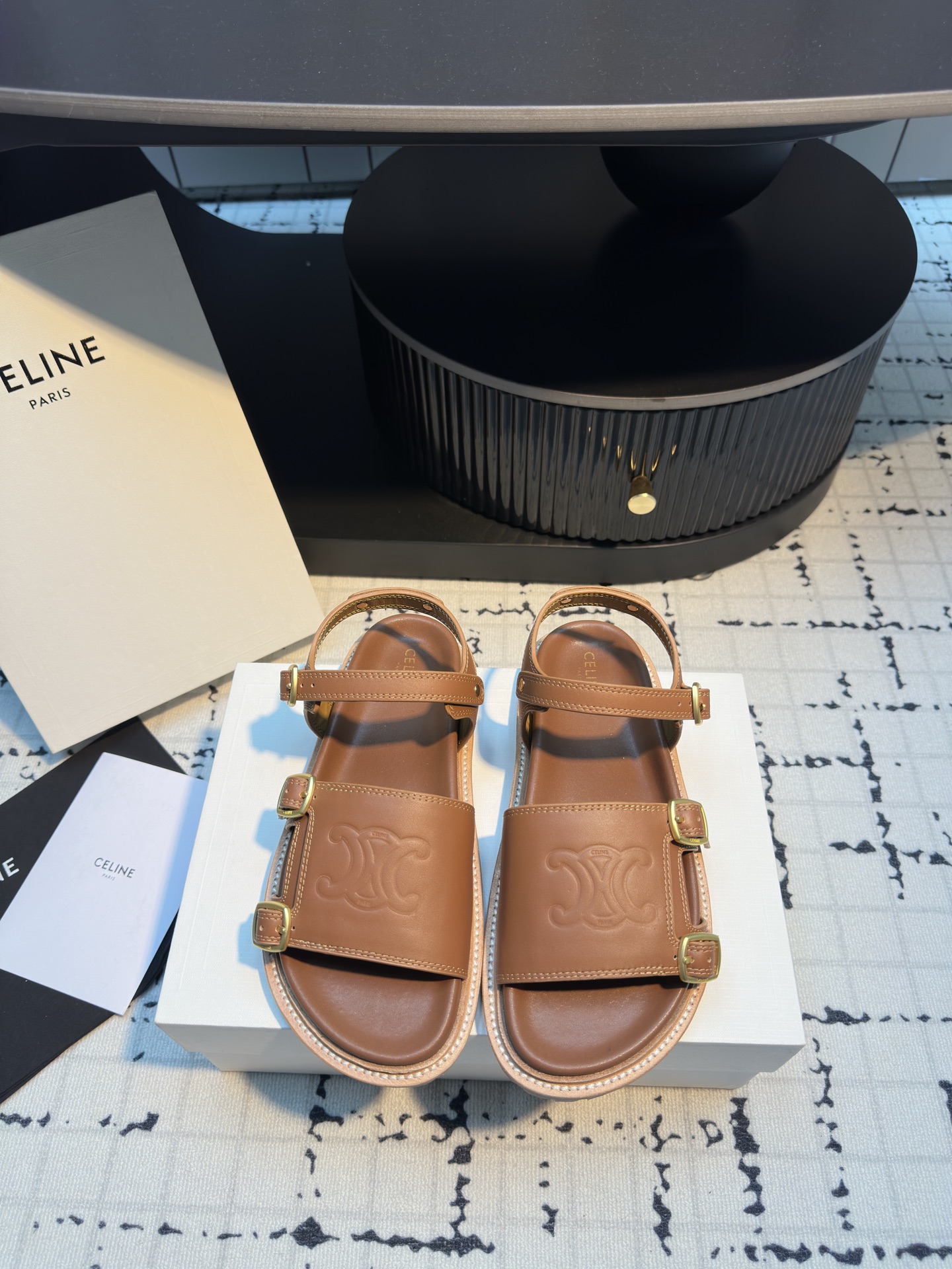 Celine Women's Leather Sandals