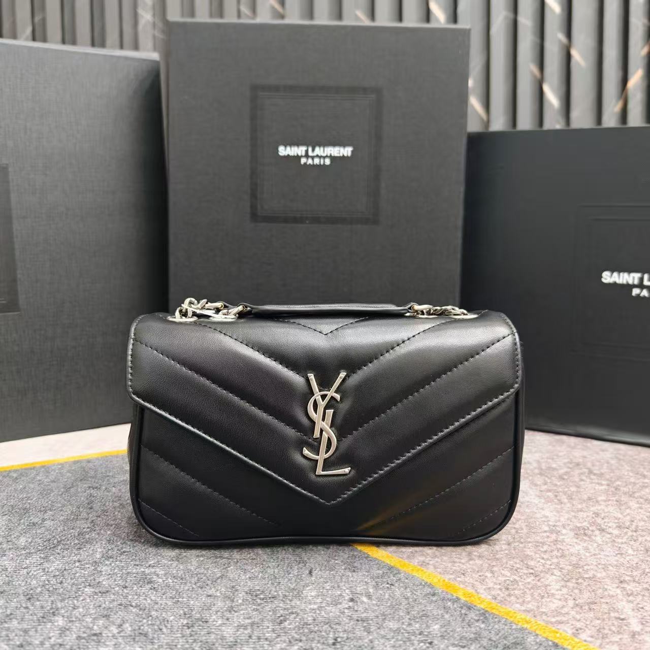 Saint Laurent Bags YSL LOULOU Medium Bag in Quilted Lambskin