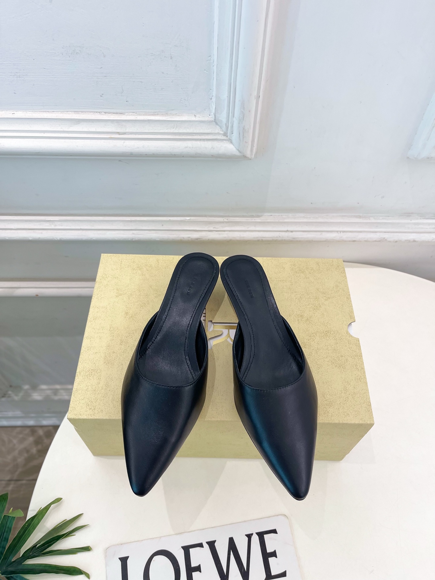The Row  Lambskin Mule