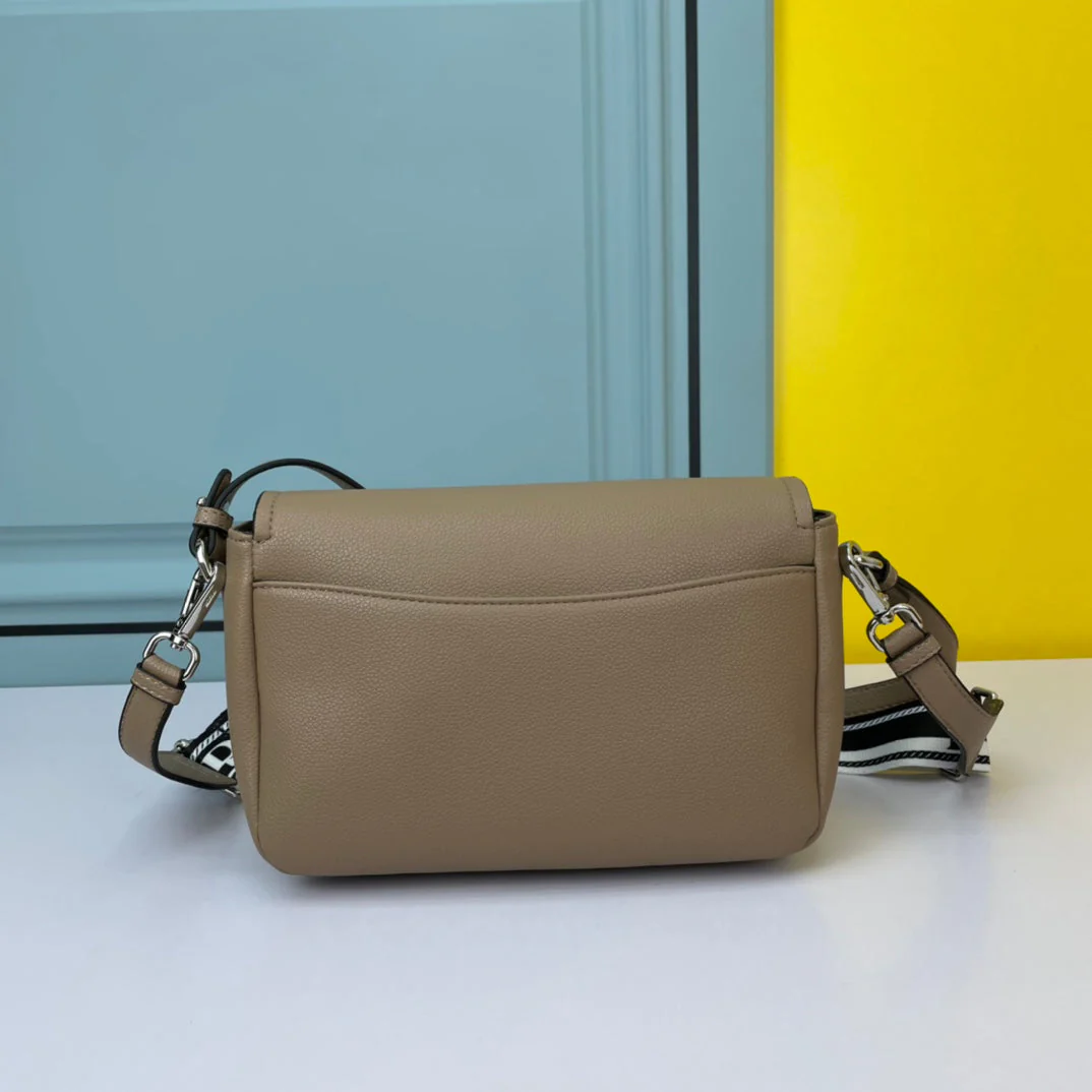 Prada  24 BAG WITH STRAP IN TAN BROWN CALFSKIN